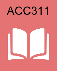 VU ACC311 Lectures