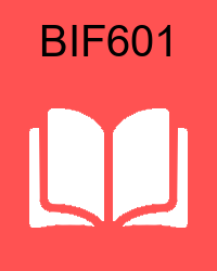 VU BIF601 Book