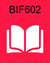 VU BIF602 Book