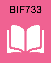 VU BIF733 Book