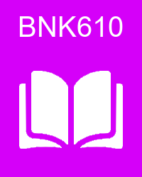 VU BNK610 Book