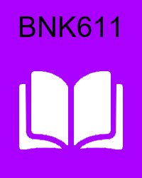 VU BNK611 Book