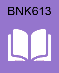 VU BNK613 Book