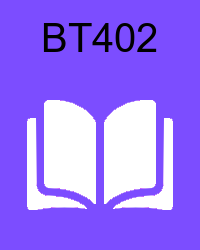 VU BT402 Book