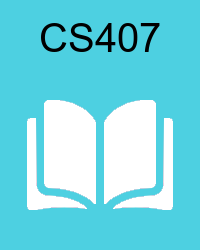 VU CS407 Book