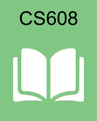 VU CS608 Book