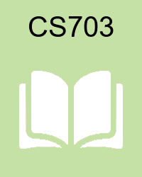 VU CS703 Book