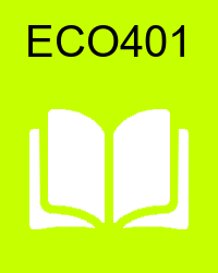 VU ECO401 Book