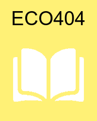 VU ECO404 Materials