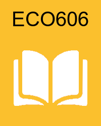 VU ECO606 Book