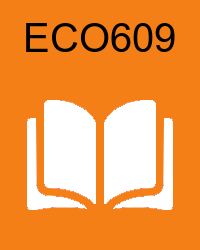 VU ECO609 - Advanced Econometrics online video lectures