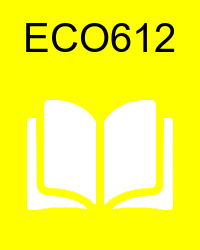 VU ECO612 Lectures