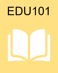 VU EDU101 Book