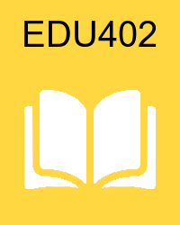 VU EDU402 Book