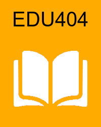 VU EDU404 Book