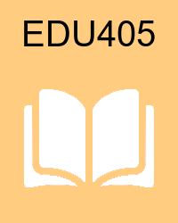 VU EDU405 Materials