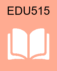 VU EDU515 Book
