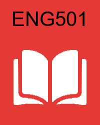 VU ENG501 Book