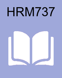 VU HRM737 Book