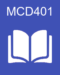 VU MCD401 Book