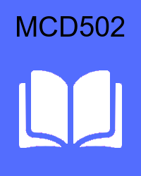 VU MCD502 Book