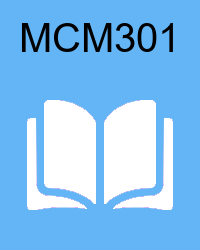 VU MCM301 Book