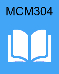 VU MCM304 Book