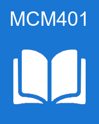 VU MCM401 Book