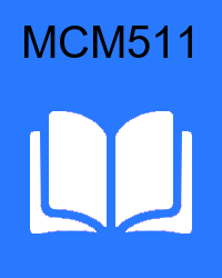 VU MCM511 Book