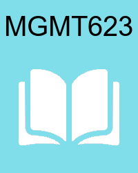 VU MGMT623-HRM623 Book