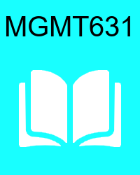 VU MGMT631 Book