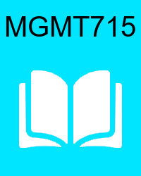 VU MGMT715 Book
