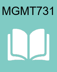 VU MGMT731 Book