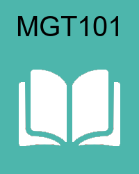 VU MGT101 Materials