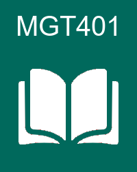 VU MGT401 Book