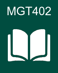 VU MGT402 Lectures
