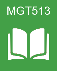 VU MGT513 Book