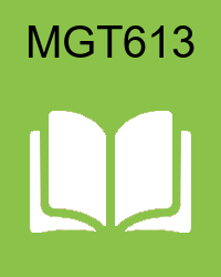 VU MGT613 Book
