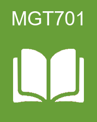 VU MGT701 Book