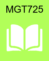 VU MGT725 Lectures