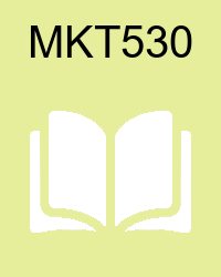 VU MKT530 Lectures