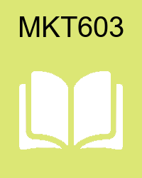 VU MKT603 Lectures