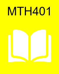 VU MTH401 Materials