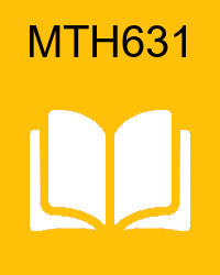 VU MTH631 Book