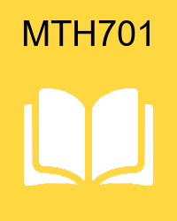 VU MTH701 Book