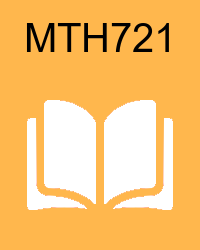 VU MTH721 Book