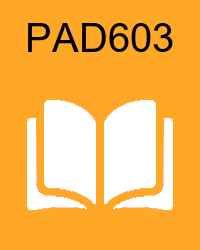 VU PAD603 Lectures