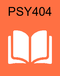 VU PSY404 Lectures