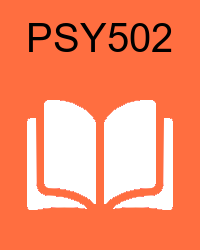 VU PSY502 Book