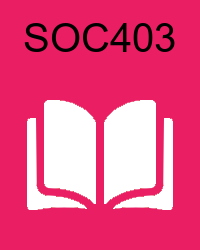 VU SOC403 Book